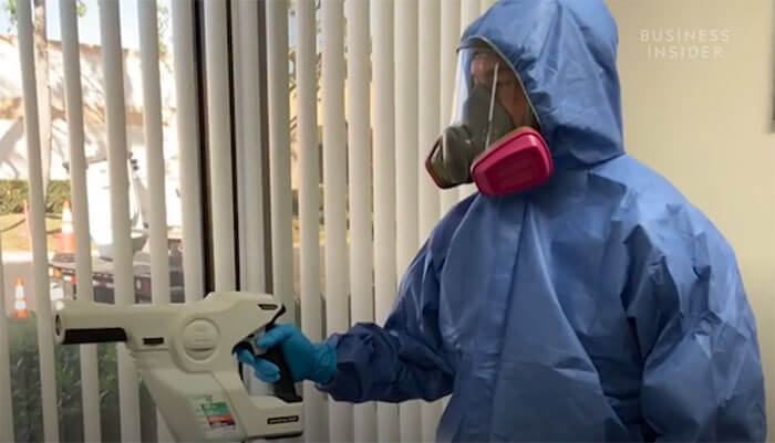 How crime scene cleaners are disinfecting hot spot areas from the coronavirus